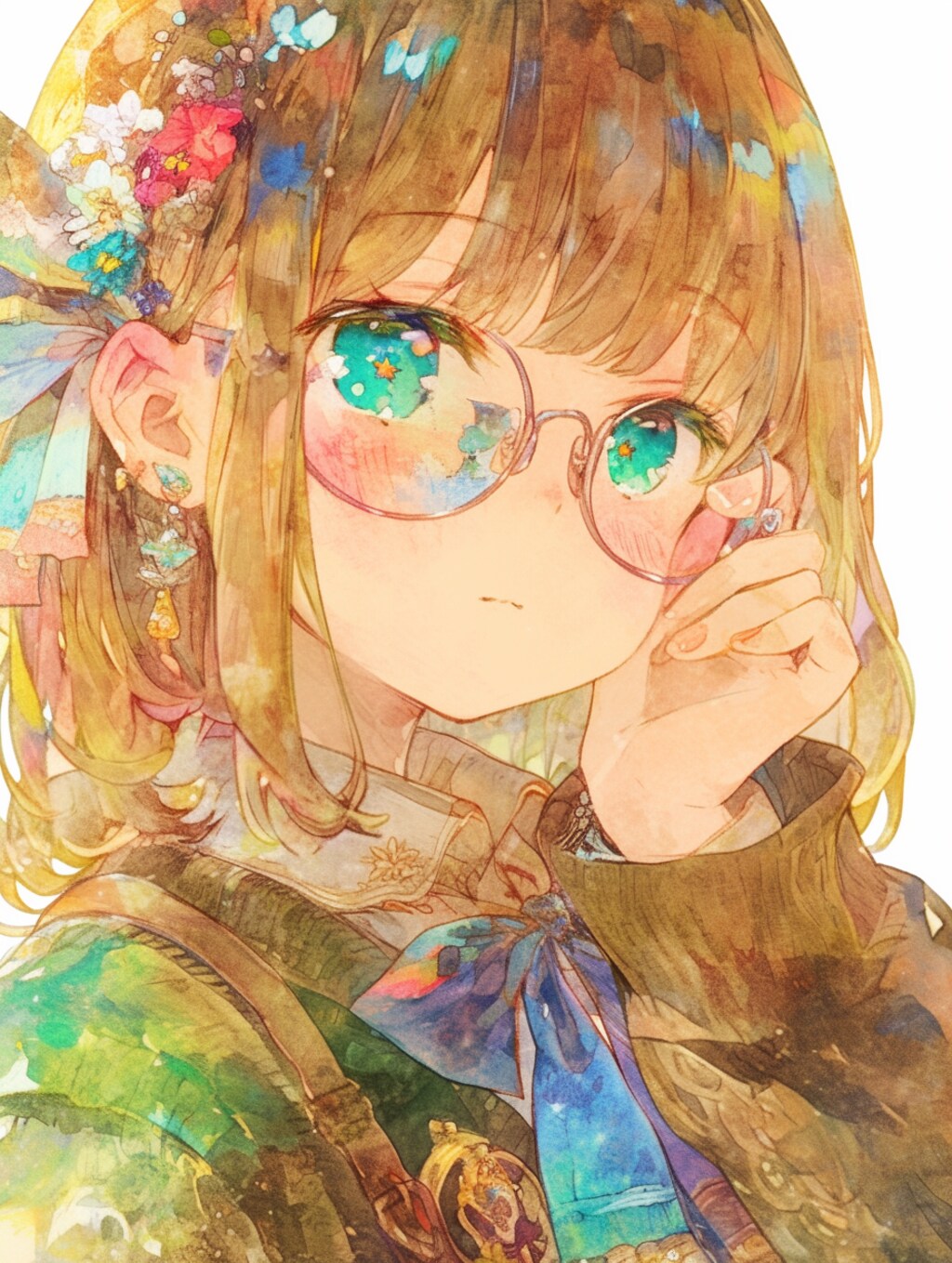 眼鏡娘。