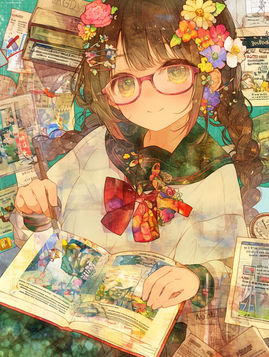 眼鏡娘。