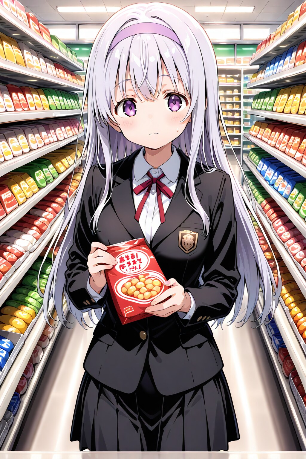 銀髪少女とお買い物