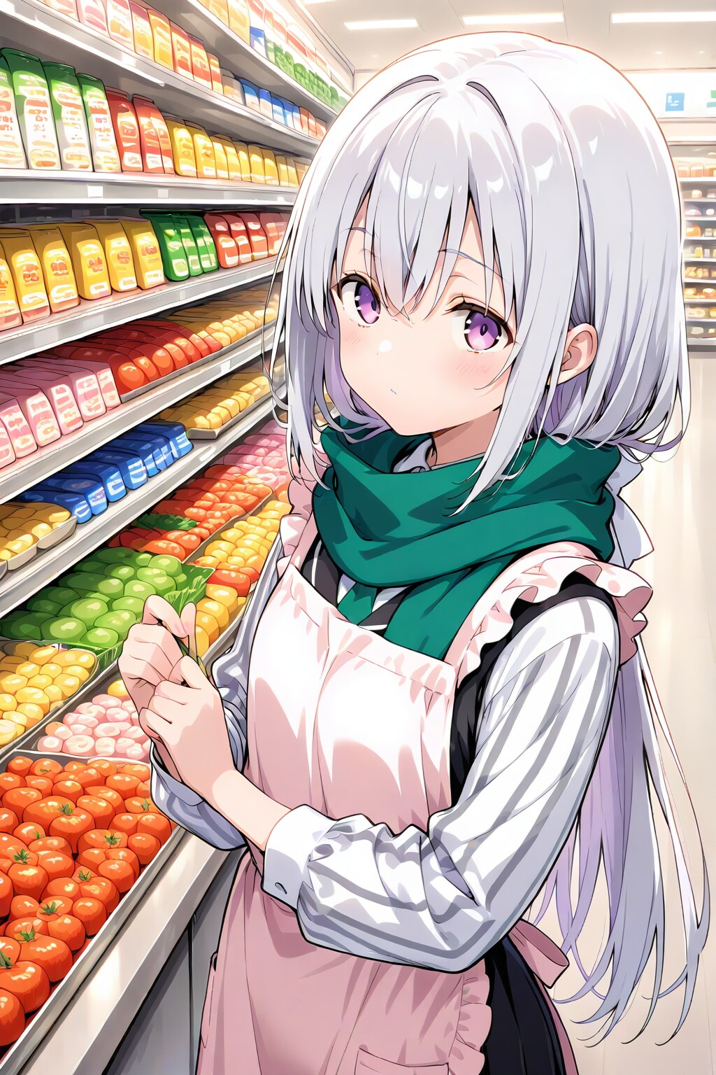 買い物中のVEGAちゃん | の人気AIイラスト・グラビア