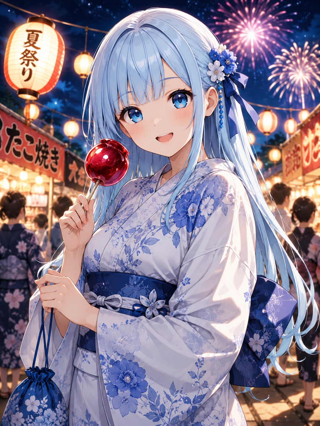 夏祭りと優葵ちゃん | の人気AIイラスト・グラビア