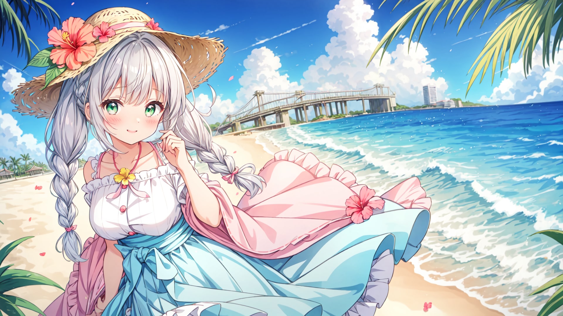 浜辺 | の人気AIイラスト・グラビア