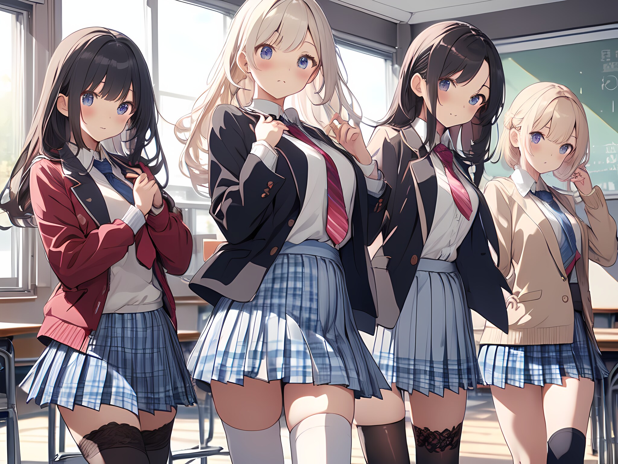 ハーレム美少女ゲームのワンシーン