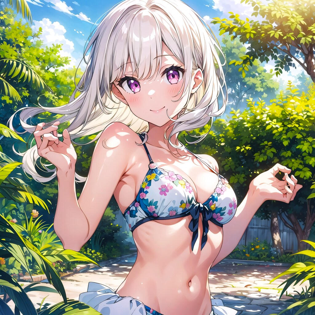 暑いから水着になっちゃおう