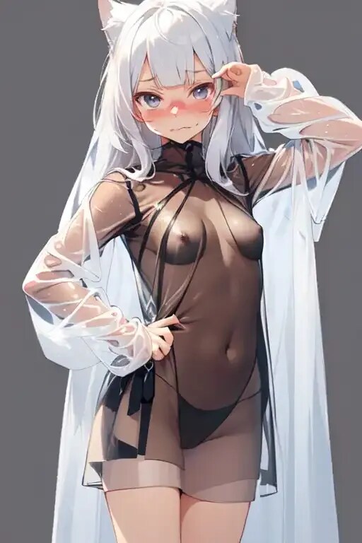 裸レインコート