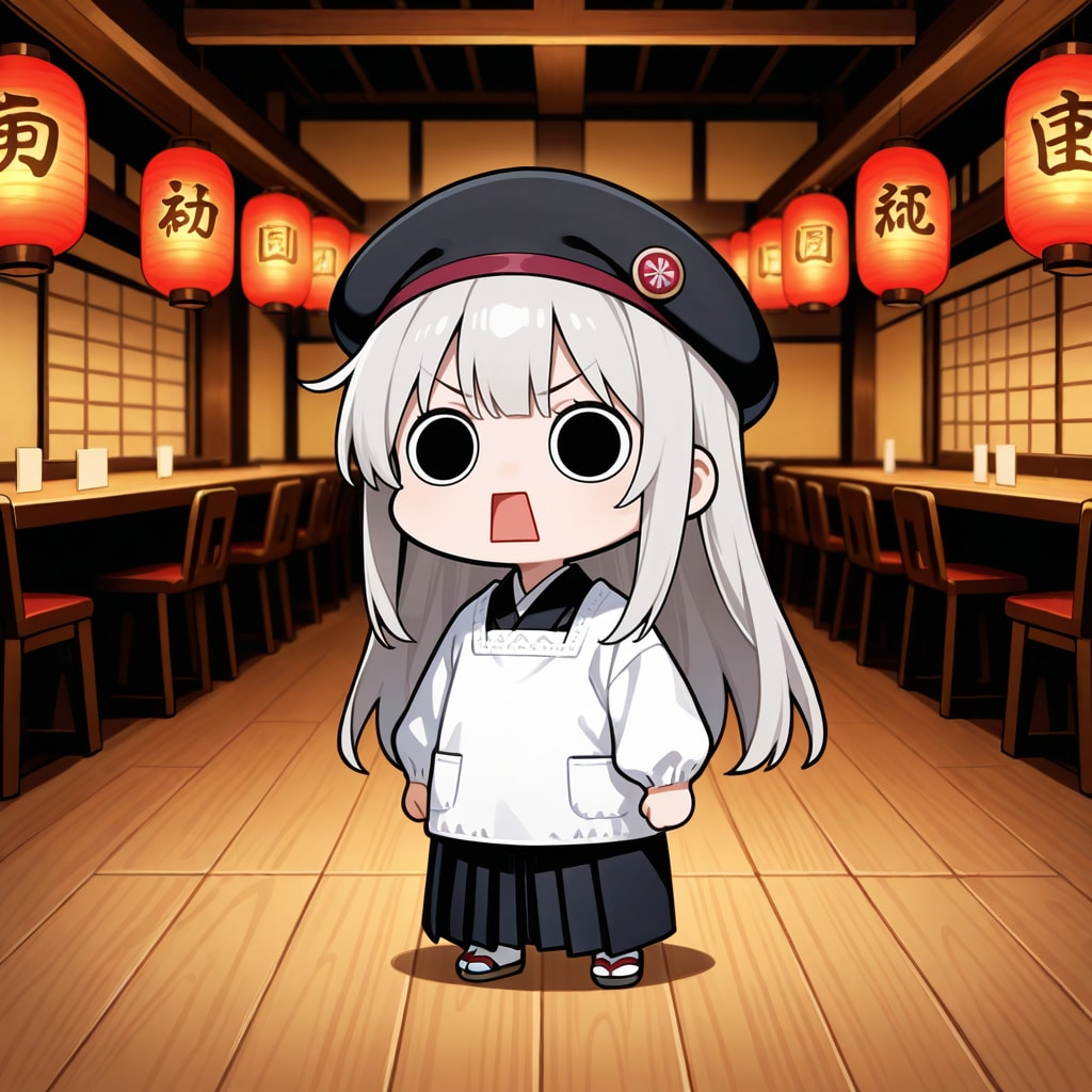 摩訶不思議食堂に立つえらいこっちゃ嬢 | の人気AIイラスト・グラビア