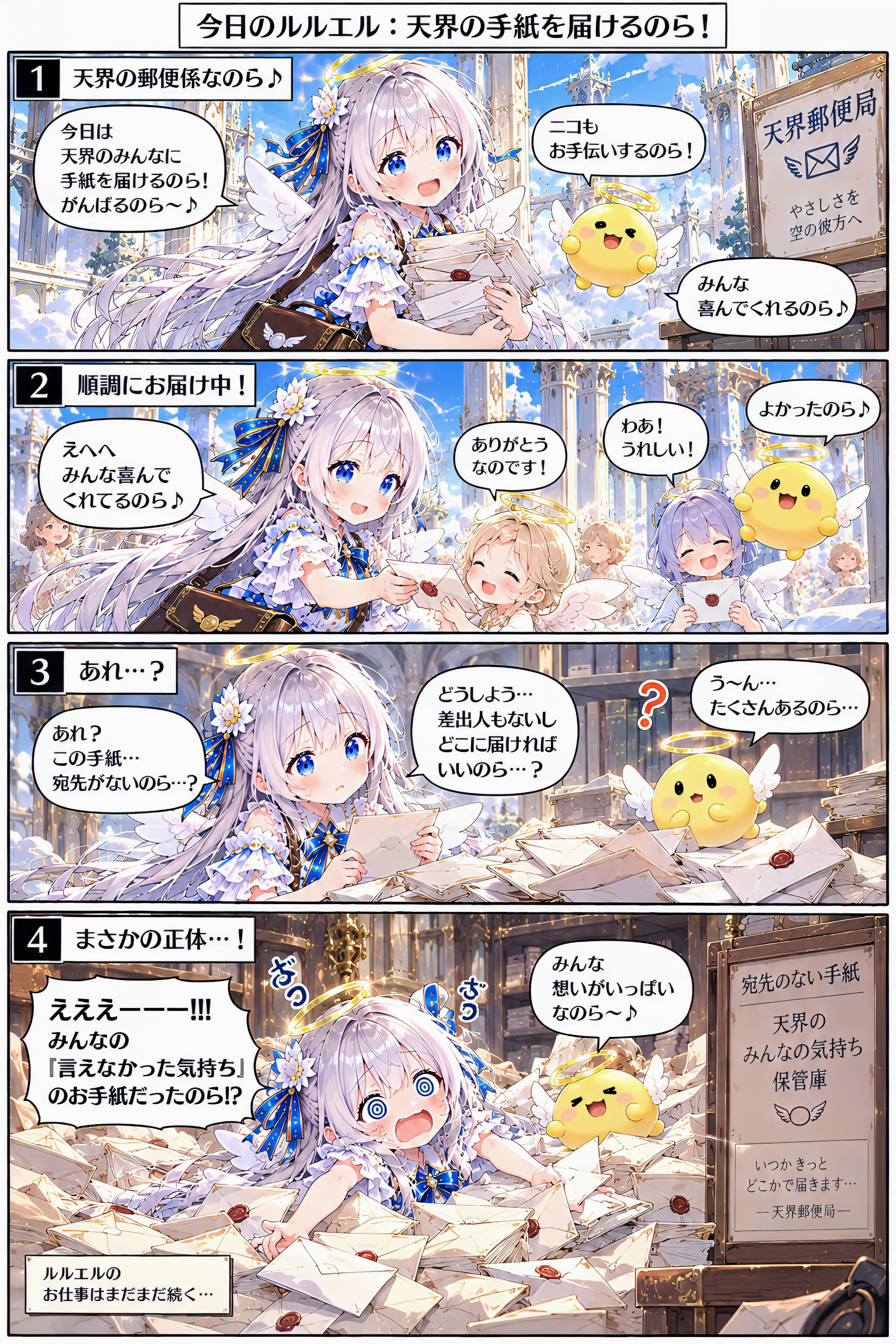 天界の手紙を届けるのら～ | の人気AIイラスト・グラビア