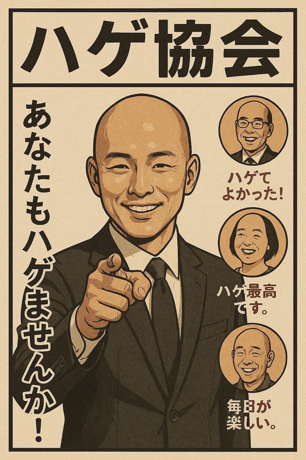 君もハゲになろう！