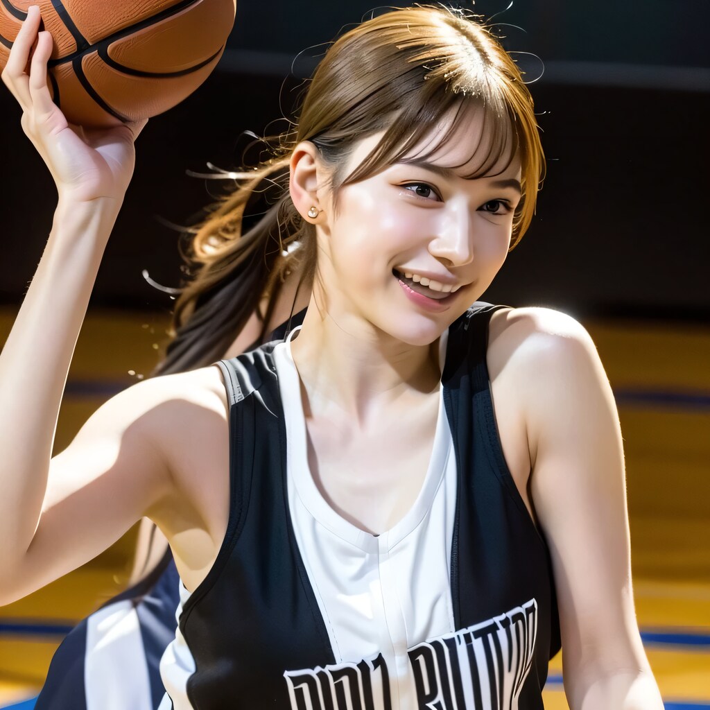 黒髪ポニテでユニフォームの美女２８