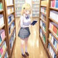書店で立ち読みをするひまりちゃん 3枚目