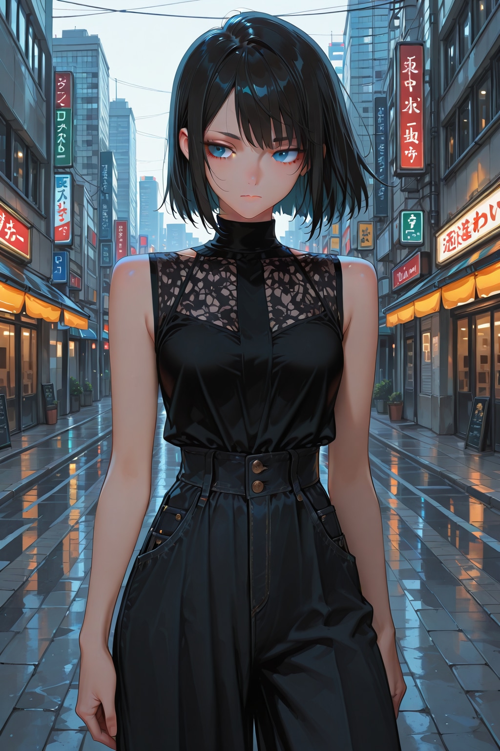 黒ノースリーブ