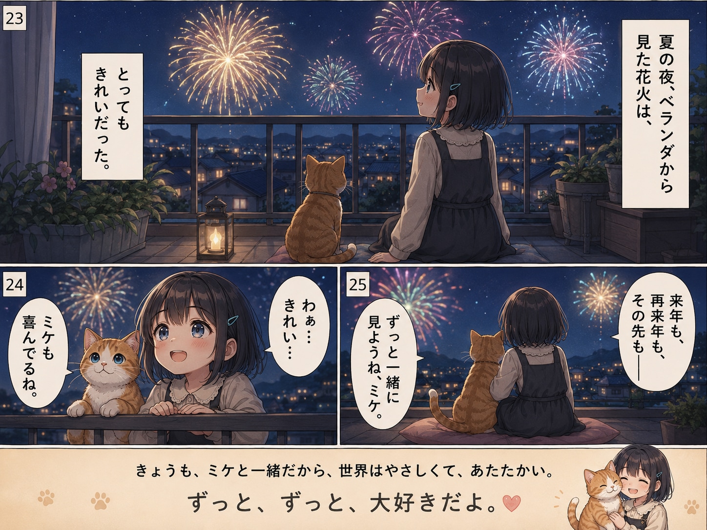 漫画　幼女と子猫 その３