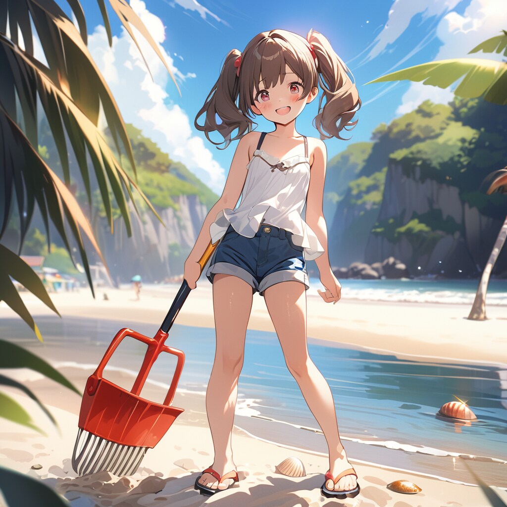 浜辺の探検