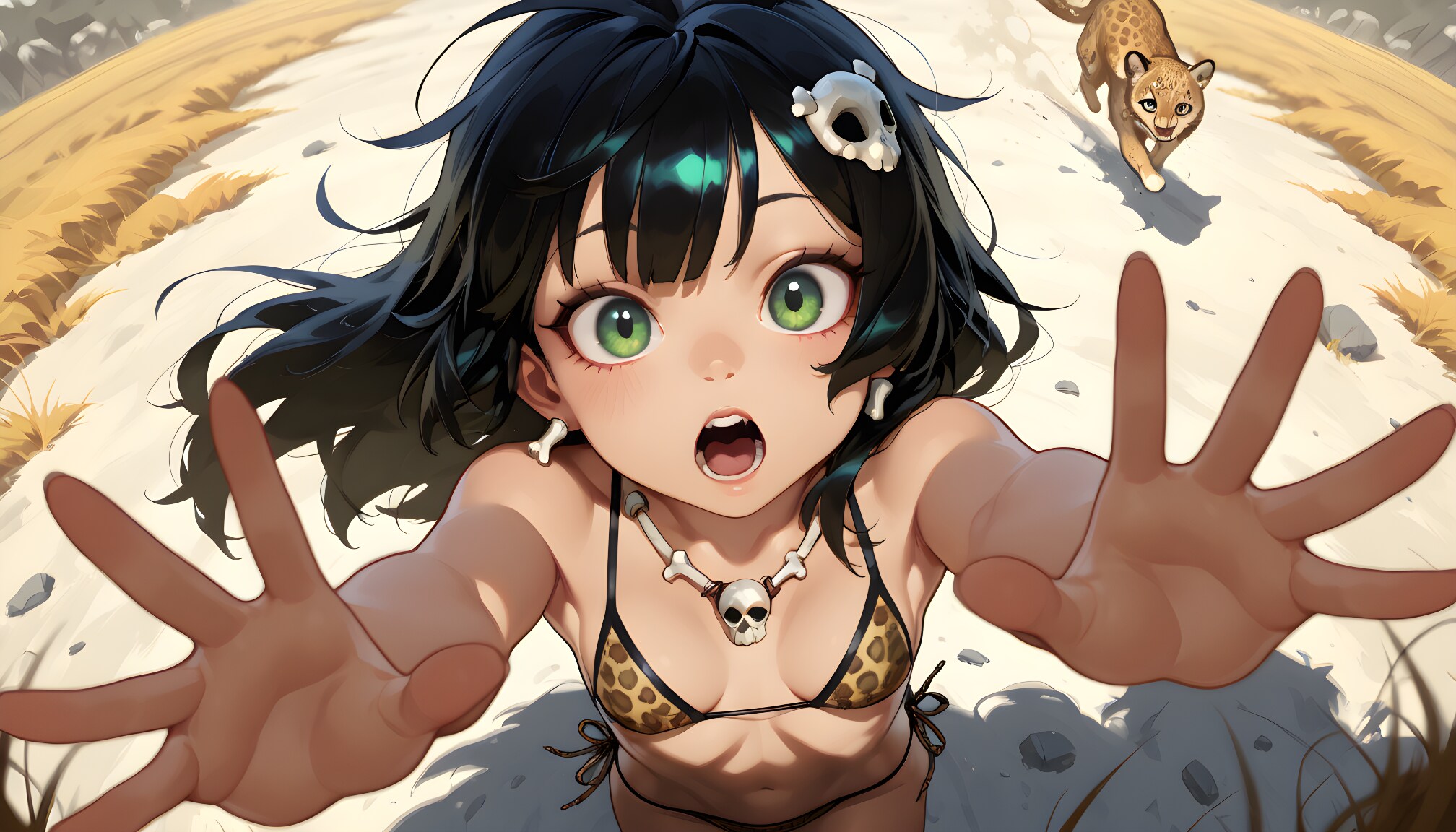 【#ここだけ原始時代】狙われてるよっ！