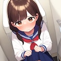 トイレでたくし上げ4 2枚目