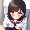 トイレでたくし上げ4 5枚目
