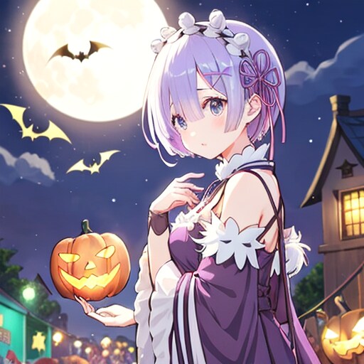 ハロウィンレム | の人気AIイラスト・グラビア