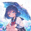 雨と紫陽花と後輩女子 8枚目