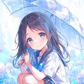 雨と紫陽花と後輩女子 11枚目