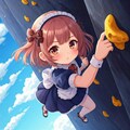 メイドちゃん、ロッククライミング 3枚目