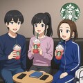 同級生3人とスタバで🍓 2枚目