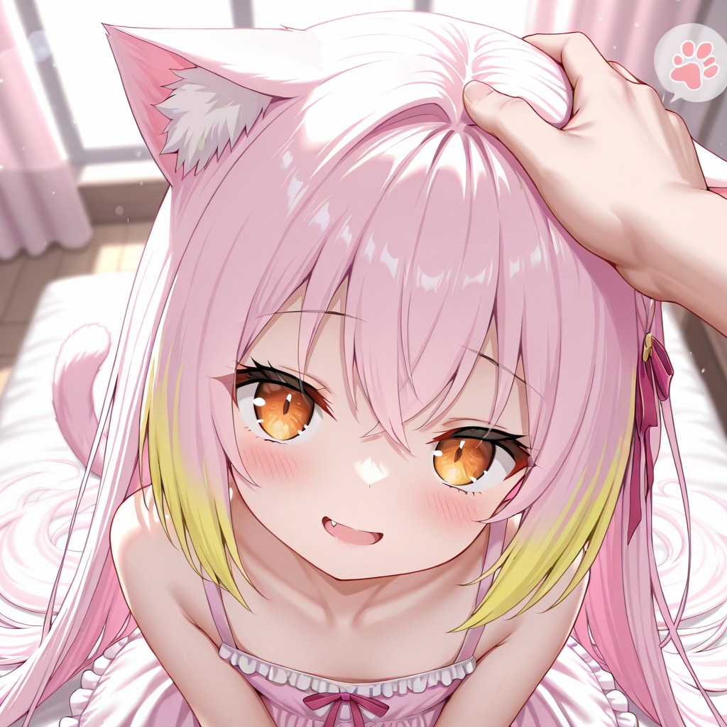 ネコミミナデナデ