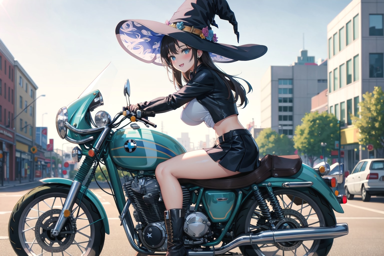 魔女とバイク