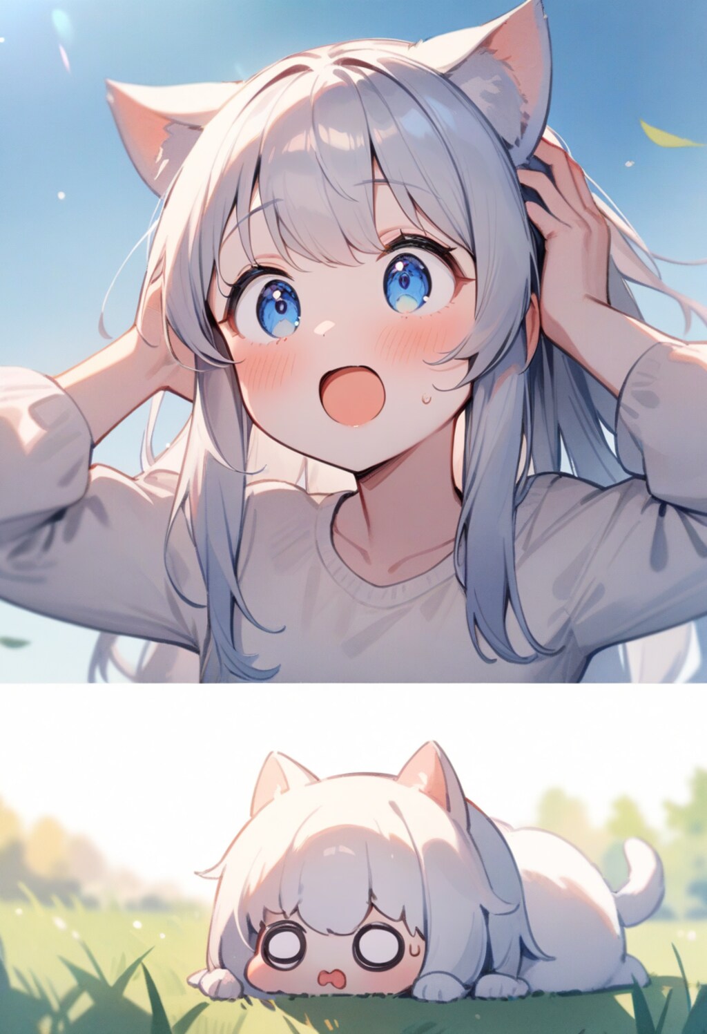 猫耳生えた！？