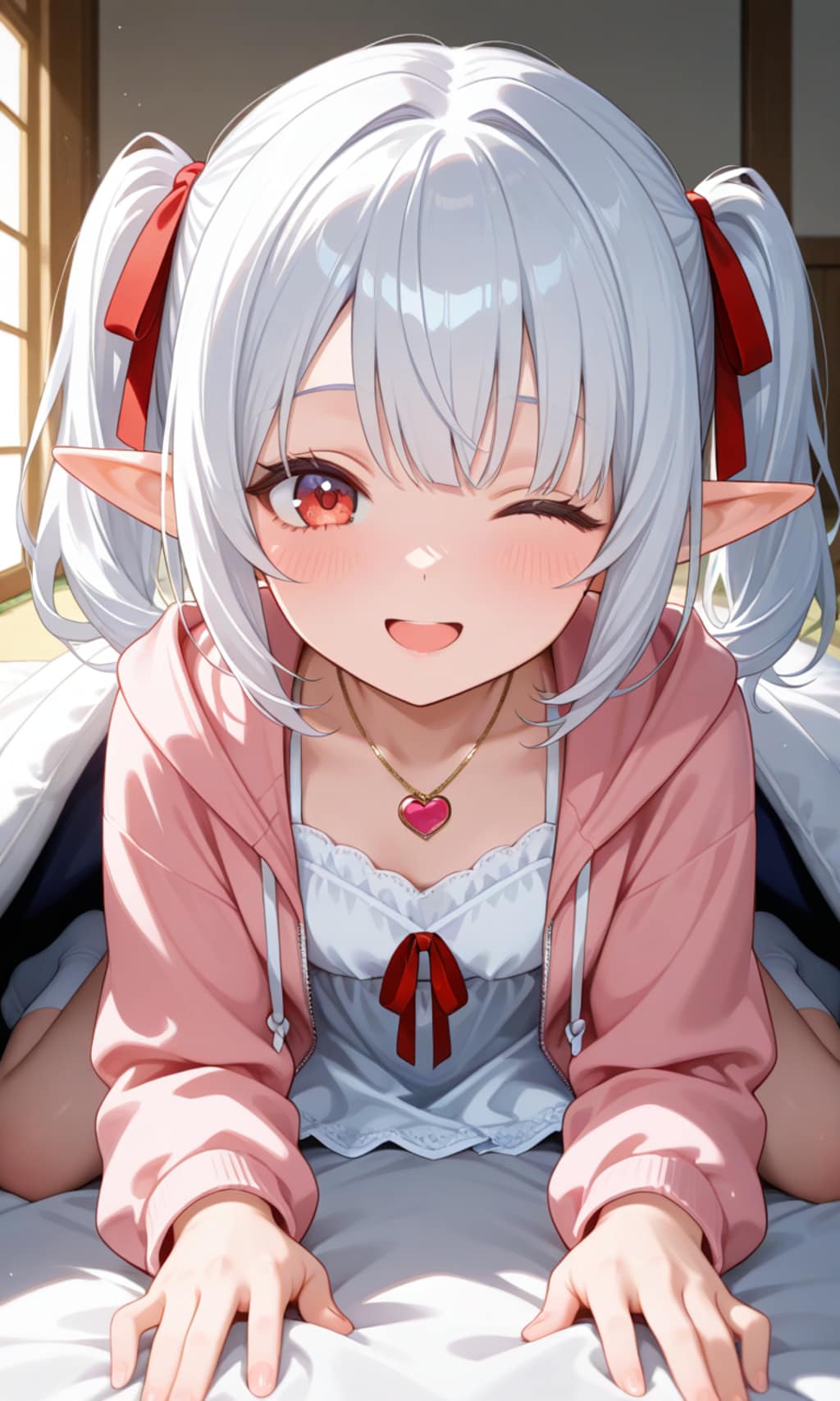 18-2、朝起こしに来たシロネさん