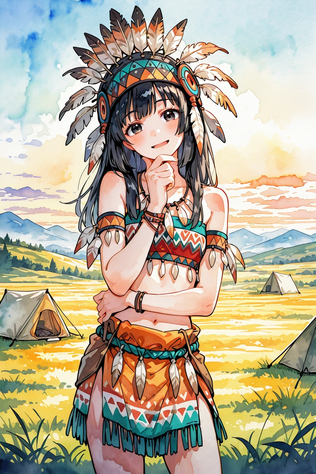 大草原の空の下８