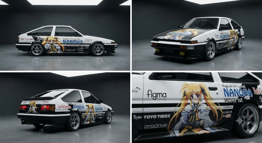 フェイトテスタロッサ痛車AE86