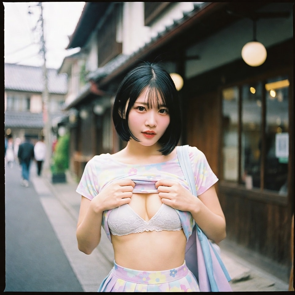 観光地にて