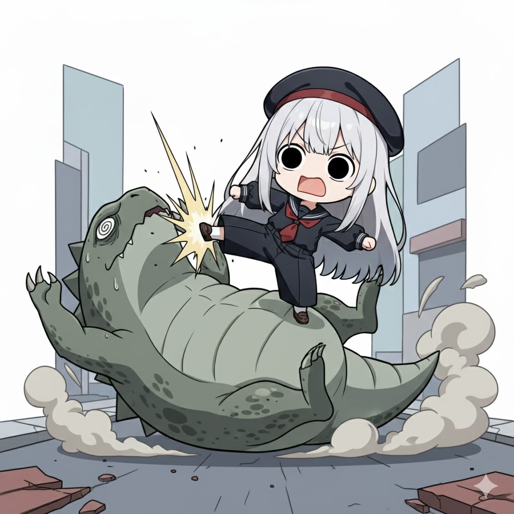 怪獣相手にやってしまいよったえらいこっちゃ嬢