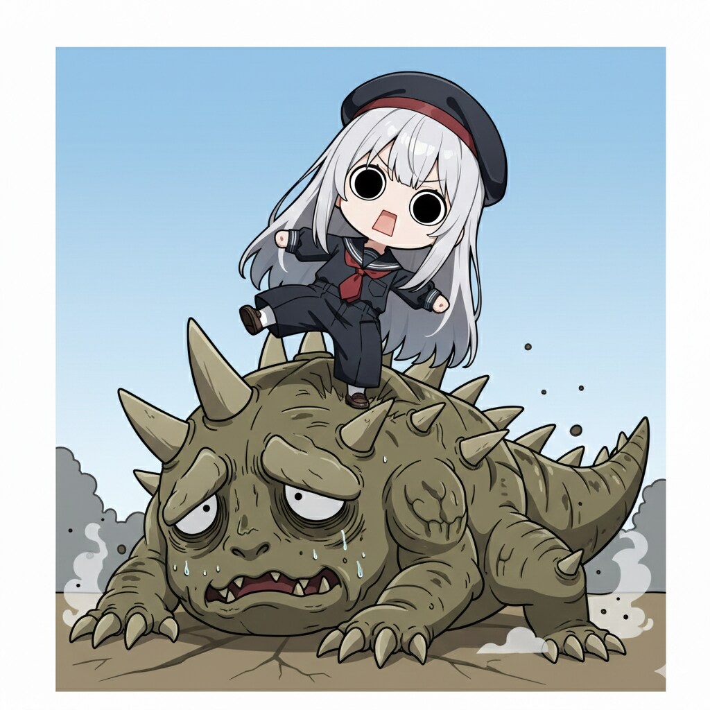 怪獣相手にやってしまいよったえらいこっちゃ嬢