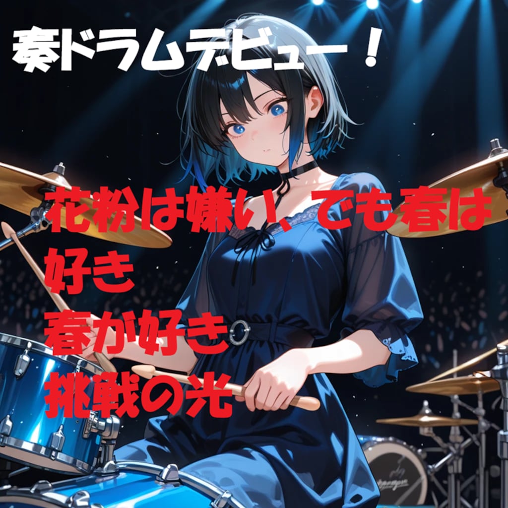 奏です。今日からドラムデビューです！