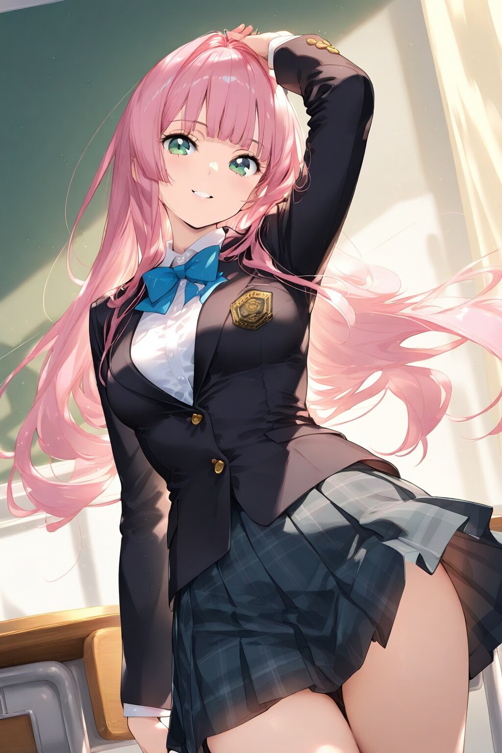 ピンク髪