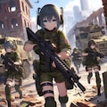 【習作】武装少女005　ー分隊編ー 2枚目