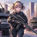 【習作】武装少女005　ー分隊編ー 9枚目