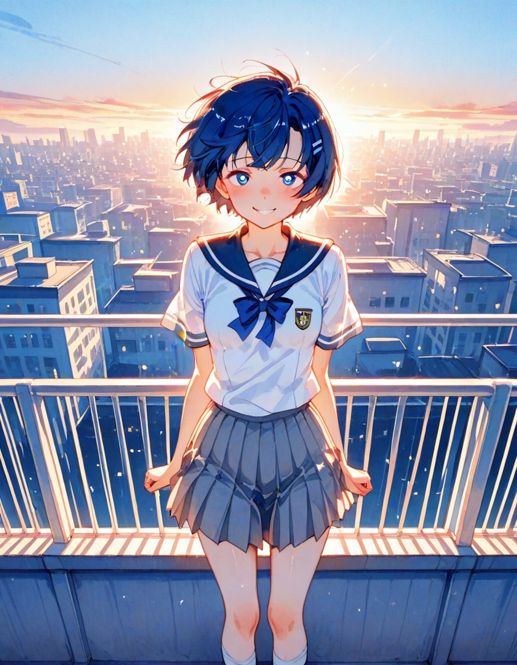 風が強いね柑菜ちゃん