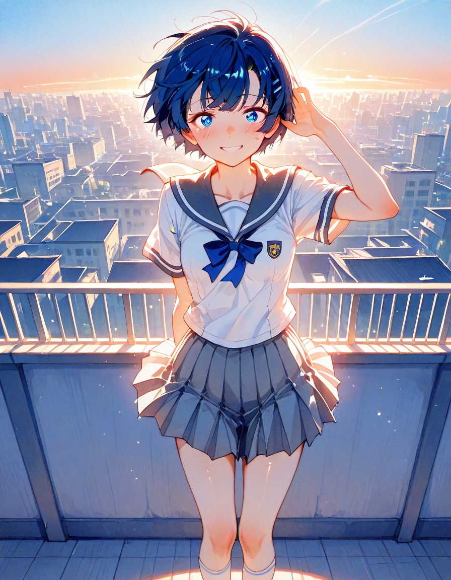 風が強いね柑菜ちゃん | の人気AIイラスト・グラビア