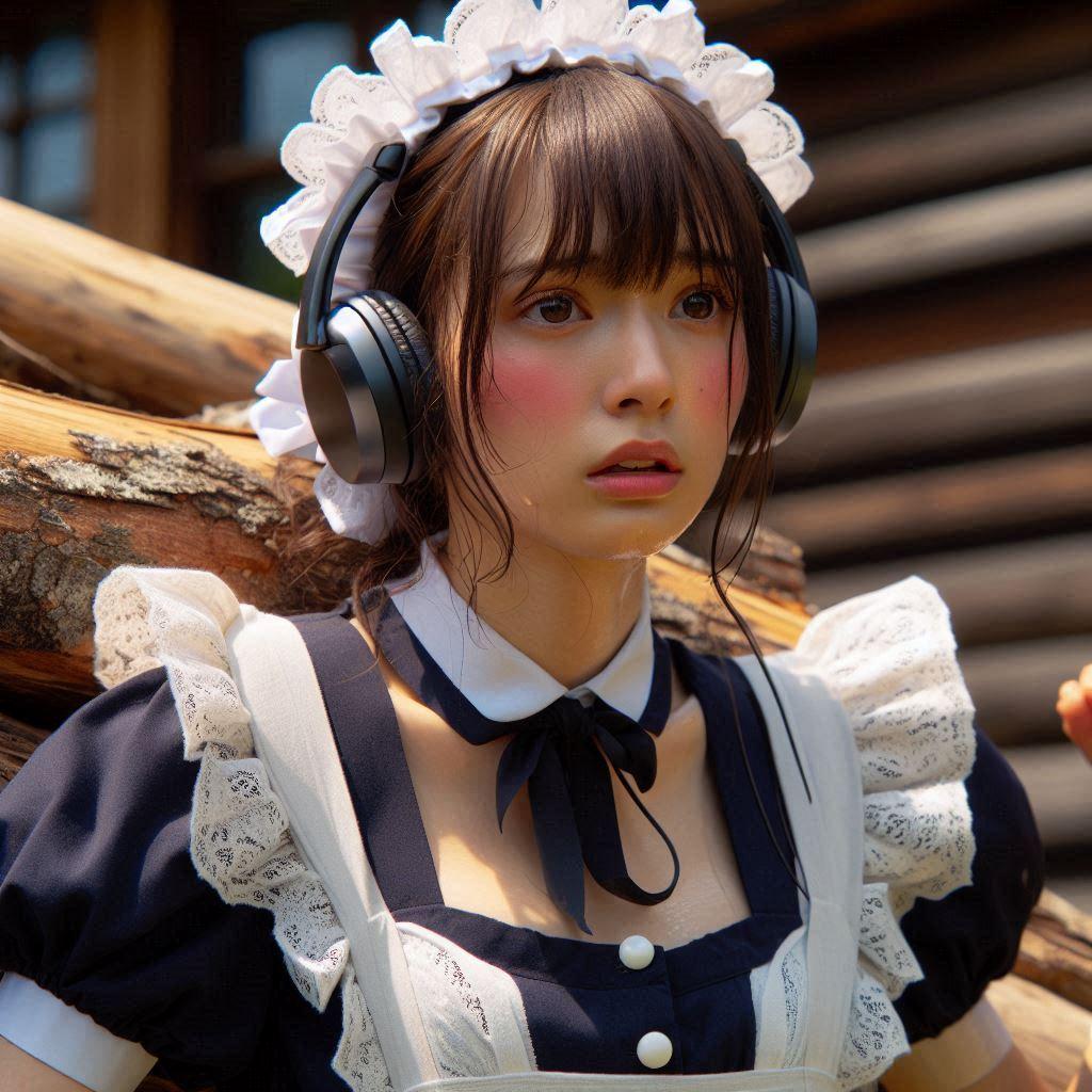 音楽に癒されるメイド23号