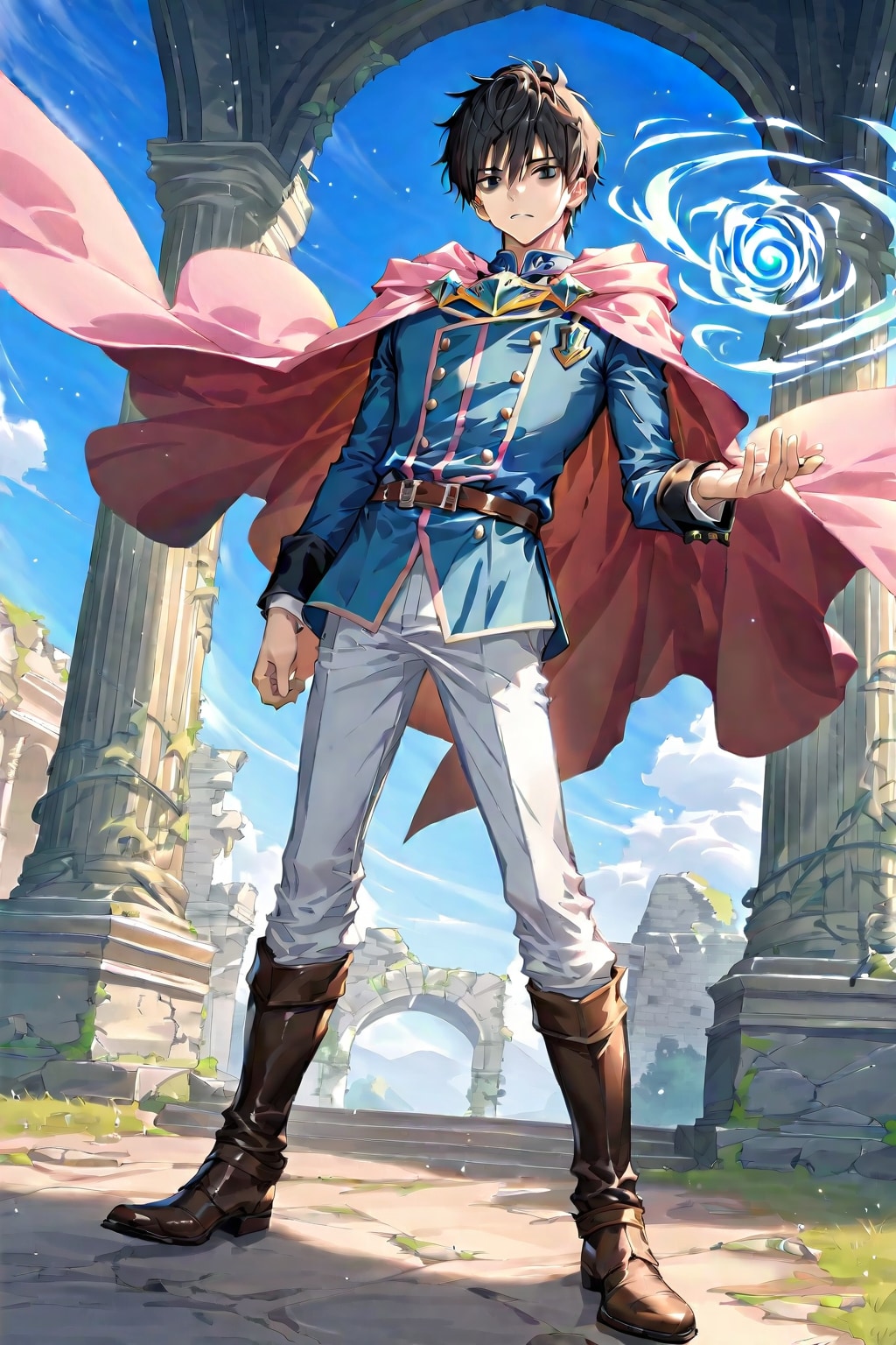 ファンタジーな洞窟地下、大きな男性学者2-3-3-9-7