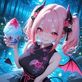 サキュバス娘ホタル池での涼。（全年齢） 5枚目