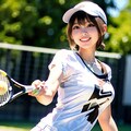 テニス女子♡① 2枚目