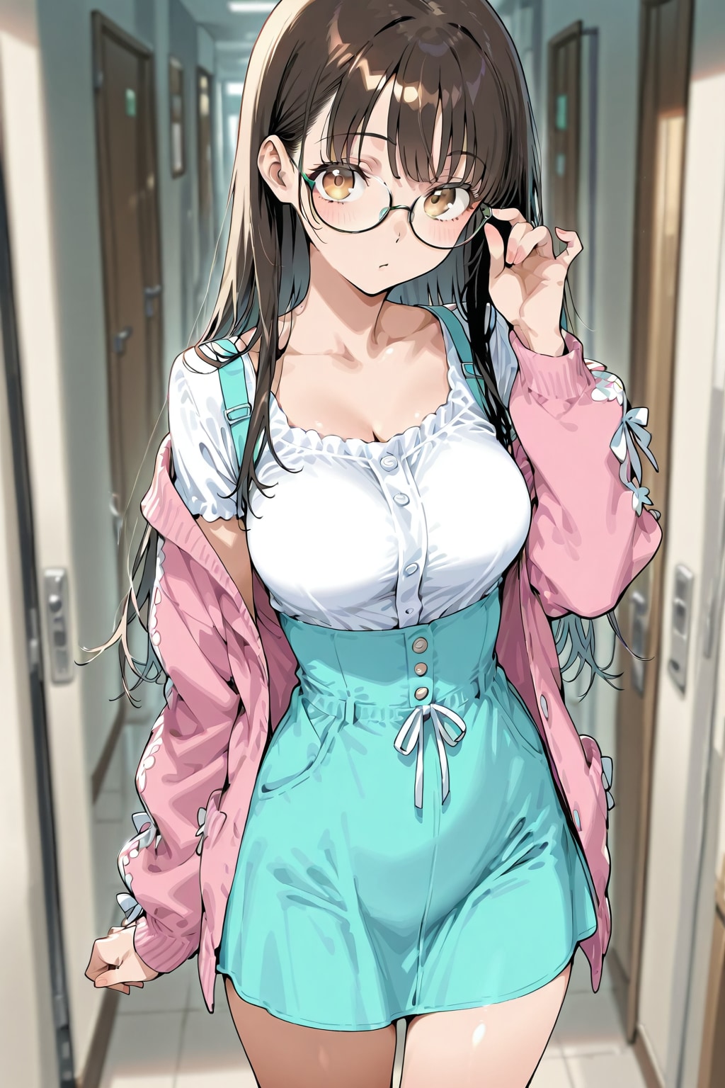 メガネ美少女 | の人気AIイラスト・グラビア