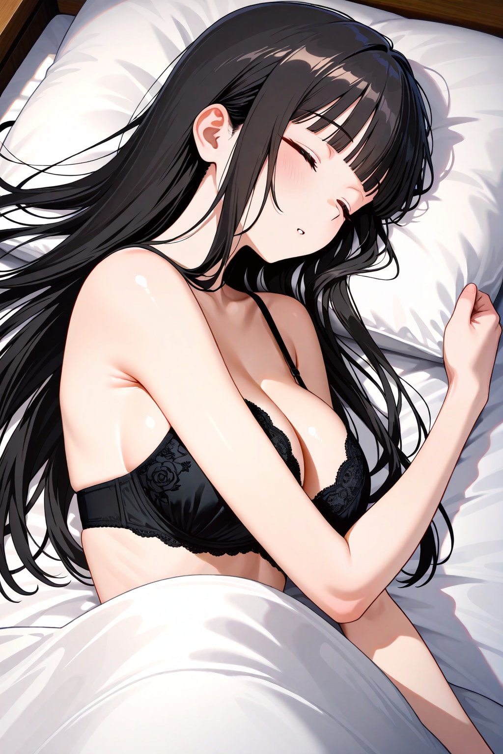 寝ているサキちゃん