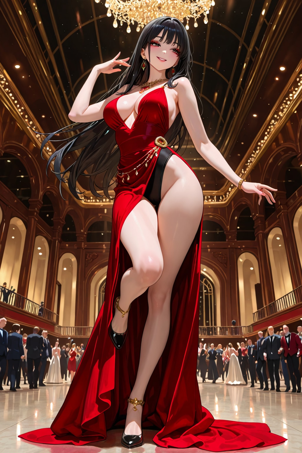 女性ダンサー(StableDiffusion)