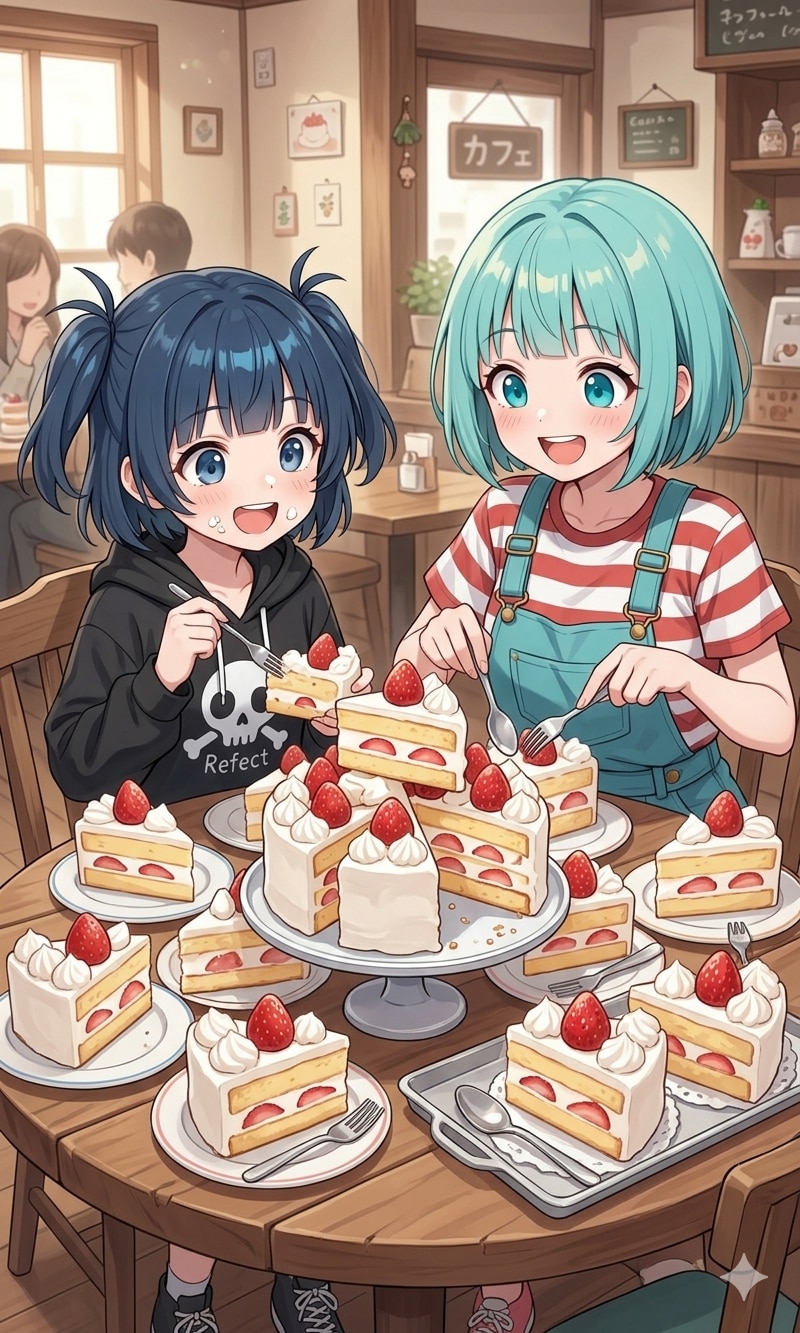 ショートケーキの日らしいので… | の人気AIイラスト・グラビア