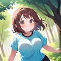 走る女の子 2枚目
