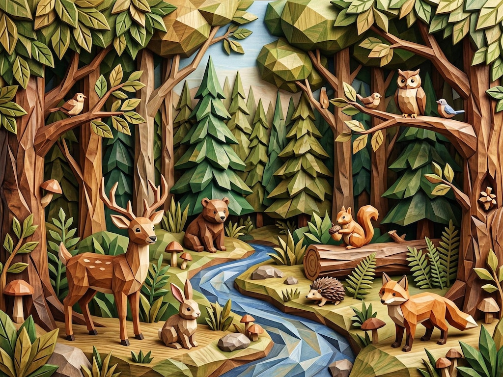 森の動物たち